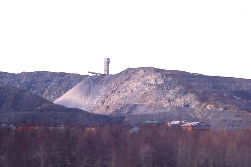 Iron Mine, Kiruna, Sweden, 1972.During World War II Sweden, officially neutral, supplied Nazi German
