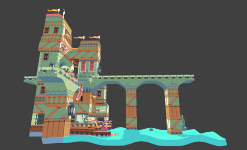 2pblog:    New scene made with Blender and  SpryTile plugin.  