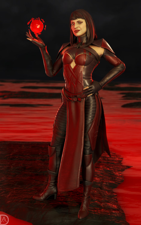Another part of the series, this time the “Lady in Red” Skarlet.