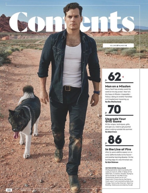 henrycavillnews:NEW: Henry Cavill and Kal in the August issue of Men’s Journal bit.ly/2KB3jdh : Jeff