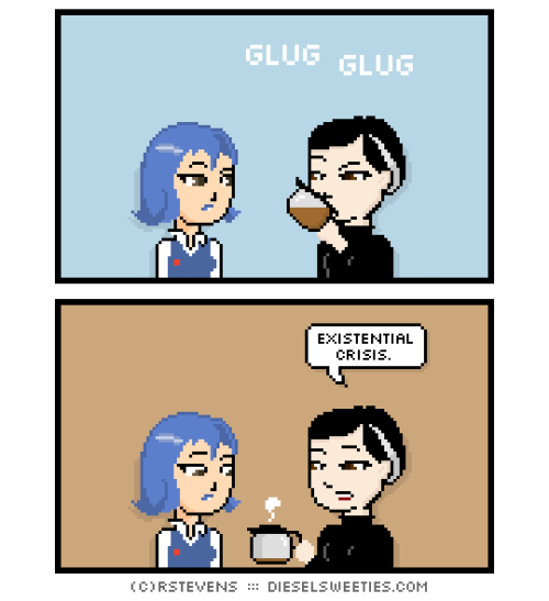 rstevens: Tonight’s comic wants to know what flavor coffee that is. http://www.dieselsweeties.com/ics/355/ 
