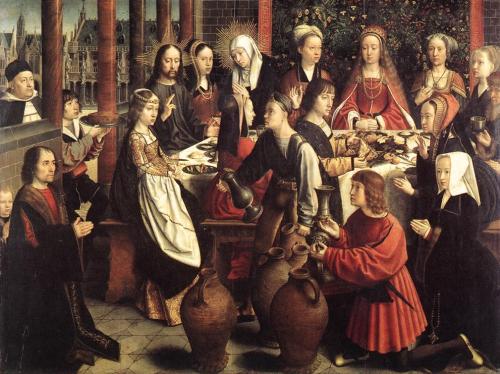 lionofchaeronea:The Marriage at Cana, Gerard David, ca. 1500