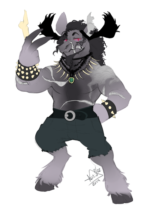 acidic-arties: I forgot to add this guy in here. I have another wendigo bab~ This one being Ghede; h