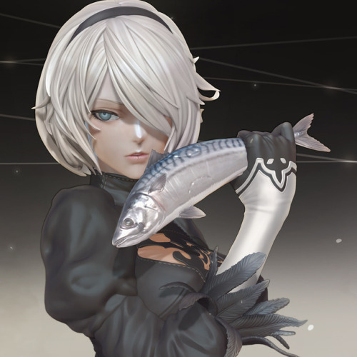 leslyzerosix:    2B Two players color version    Patreon