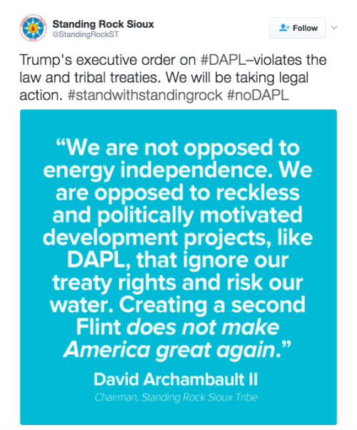 refinery29:What Trump’s latest executive order actually means for the protestors at Standing Rock an