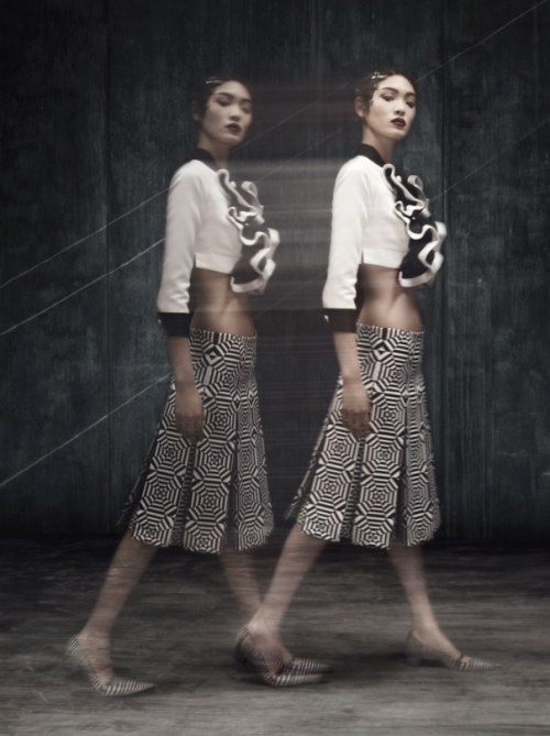 Publication: CR Fashion Book #2 Models: Chiharu Okunugi, Ashleigh Good, Sasha Baldina, Grace Ma