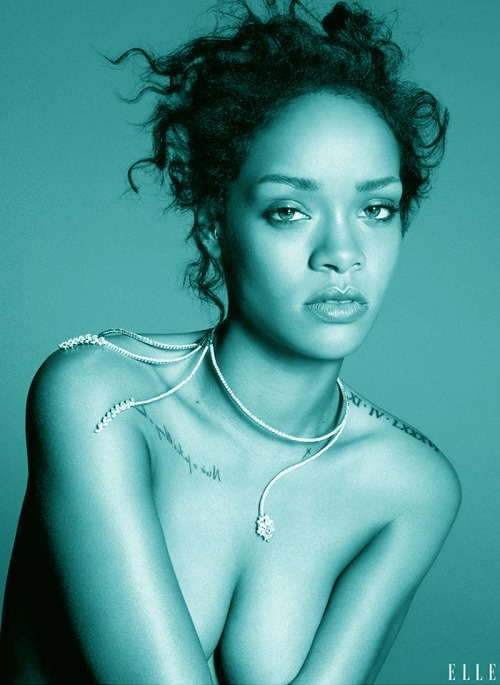 Rihanna by Paola Kudacki for Elle US 2014. "F**k Bitches, Get Money.“ Rihanna as you&rsqu