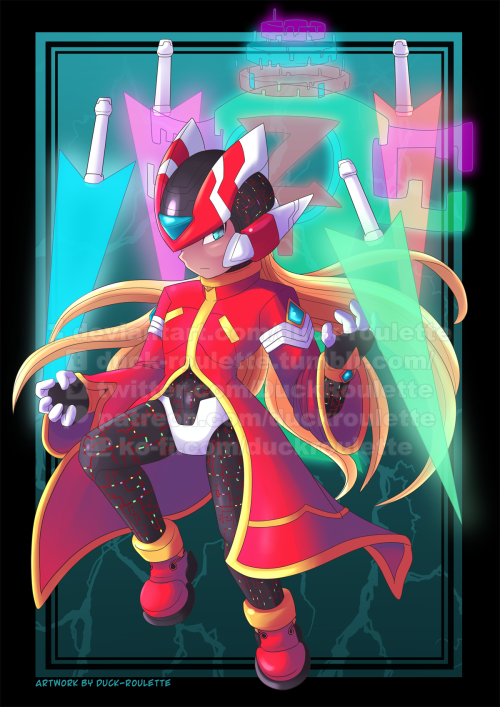 Commission From Discord Of Zero From MMZ - I Was Asked To Try Keep The Style As Close To The Games Art
