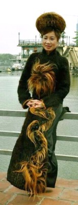 Dress Made Entirely Of Human Hair