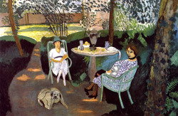 catmota:  Tea in the Garden  (1919) Henri Matissemore works by this artistPurchase Prints by   Henri Matisse  