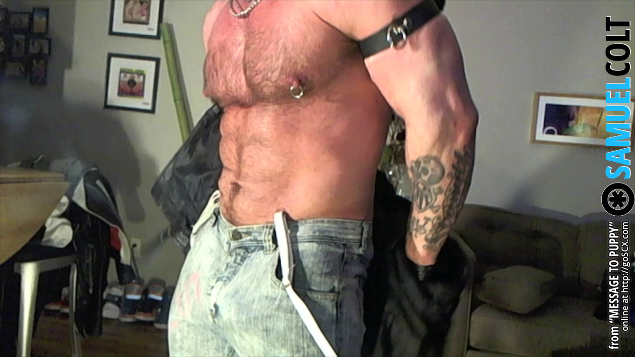 sleaaazybitch:  samuelmuscle:  Images from my newest homemade video called “MESSAGE