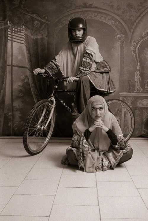 • Women in the Axis of Modern MuslimQajar series, 1998 - Shadi Ghadirian“My pictures became a 