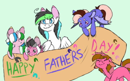 On Father’s Day (Late Re-Post) The children of the Camera shot Crew decided to make a little banner 