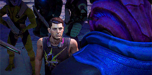 captainsassymills:Just Ryder things: making first contact with an alien species in your comfy outfit