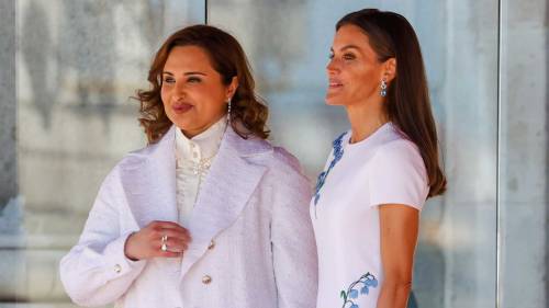 May 17, 2022: King Felipe and Queen Letizia offer an official welcome to Sheikh Tamim bin Hamad Al T