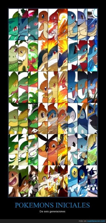 memator:POKEMONS INICIALES - De seis generaciones http://ift.tt/18ToiAP http://ift.tt/16yjpP2