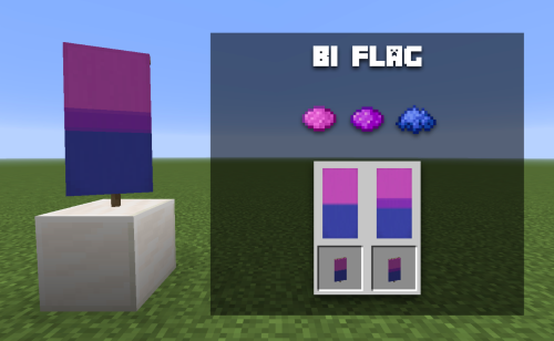 endermine:A guide to making horizontally striped pride flag banners using the Loom added in 1.14! Yo