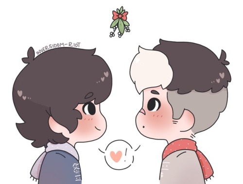 pastelvoodoo:Day 20 // Under the Mistletoe ♡ (will they kiss? )