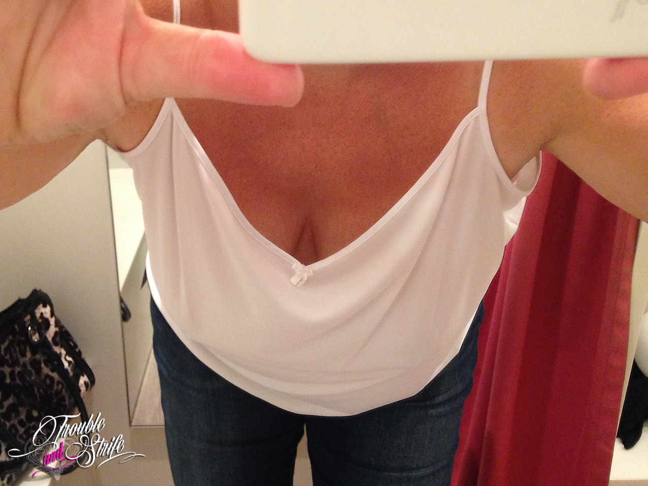More changing room selfies. Again, purely for the pics. Love the way she pulled down