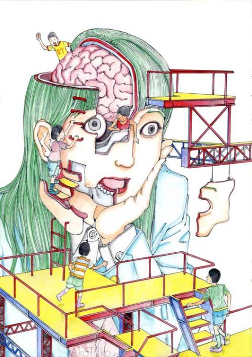 from “Giant Girl Expo” by Shintaro Kago