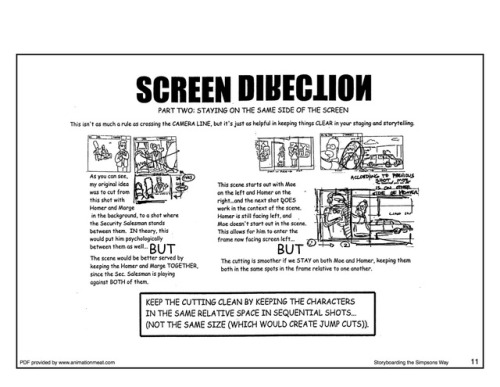 Storyboarding: The Simpsons way. (But of course these tips are valuable to anyone who does visual st