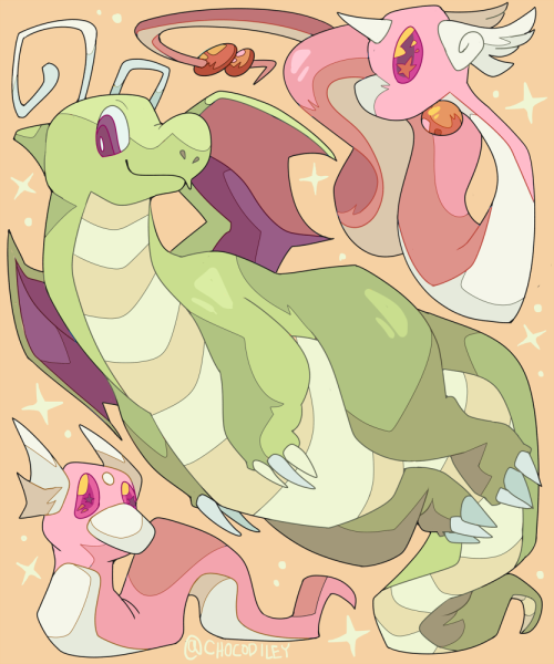 chocodile:🐉Dratini, Dragonair, and Dragonite🐉