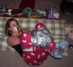 xylentum: Spending her night bound and gagged!SELFGAGS rating: 10