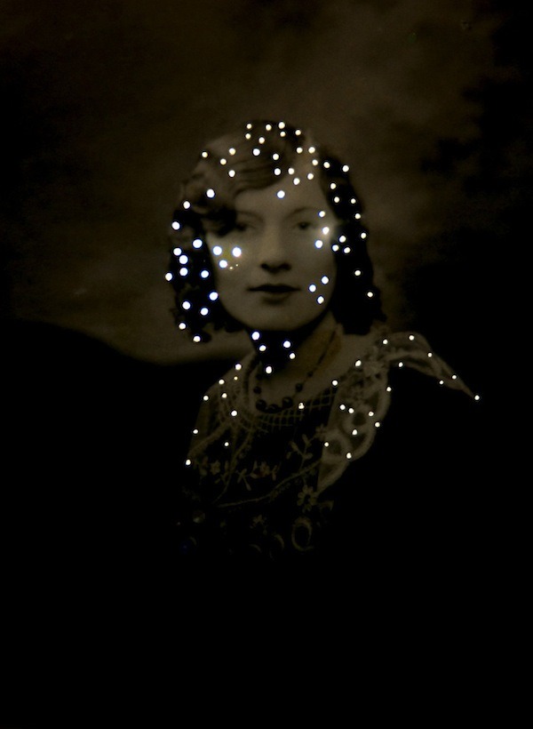 asylum-art: Vintage Photos Glow with Tiny Holes of Light - My Modern Metropolis Photographer