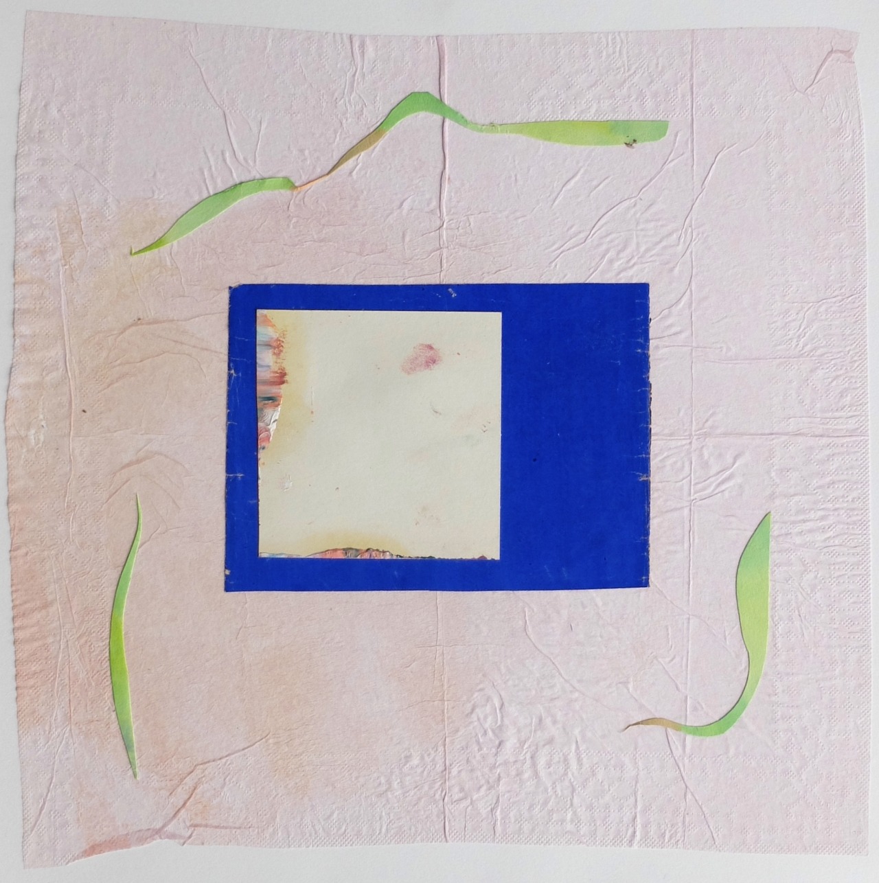 Convoité. 40x40 cm.  2019 #Peintures#Collages #Collection de lartiste #robertempain#2019
