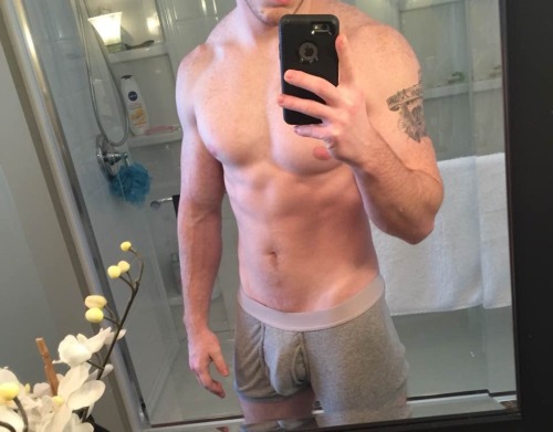 dumbcollegejocks3:  dumbcollegejocks:  Kevin is one damn sexy former college lacrosse player. Nice, muscled body, and a more than adequate cock.   http://dumbcollegejocks3.tumblr.com