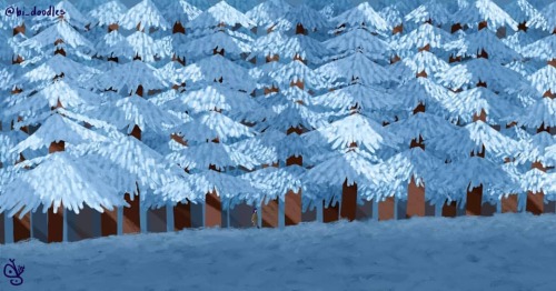 Bosque Azul #illustration #digitalart #digitaldrawing #digitalillustration #digitalpainting #digitalartwork