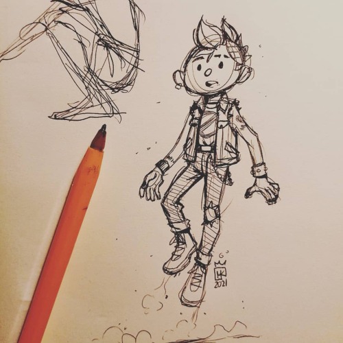 #sketchbook #doodle #szkicownik #postać #punk #punkboy #mawhawk #panczur https://www.instagram.com/