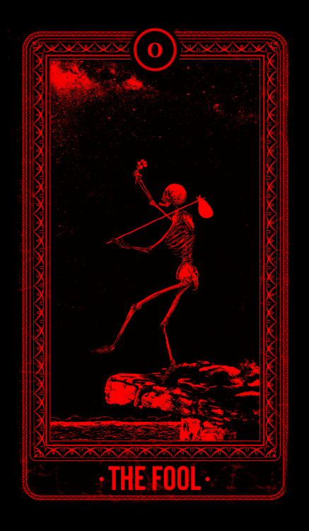 “The Fool” from “The Bones Arcana” Tarot set by Junaid MortimerEdit suggested by @zranie