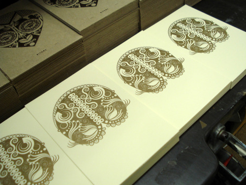 A limited series of letterpressed prints by Jonny Wan for Print For Good. I love me some letterpress