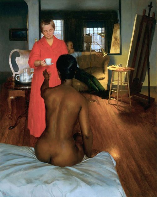 huariqueje:Interlude   -  John Koch  , 1963American 1909-1978Oil on canvas,50 1/