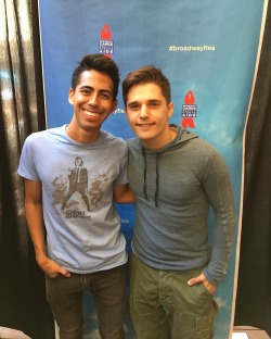 bcefa:  Andy Mientus with Xavier Castaneda at the 30th Annual Broadway Flea Market and Grand Auction on September 25, 2016. 