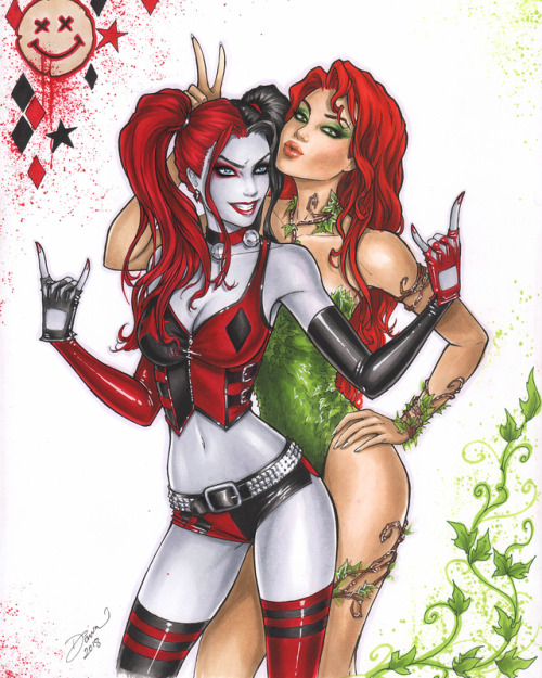 pam-a-quinn - Harley and Ivy by Dawn McTeigue