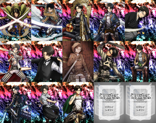 Hangeki no Tsubasa - Levi Ackerman - Full Sizes Here, Here, & Here  (Updated 5/18/2015)  To commemorate the end of Hangeki no Tsubasa, here is an ongoing retrospective of the popular classes and all the characters!