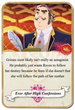 everafterhighconfessions:  Grimm most likely