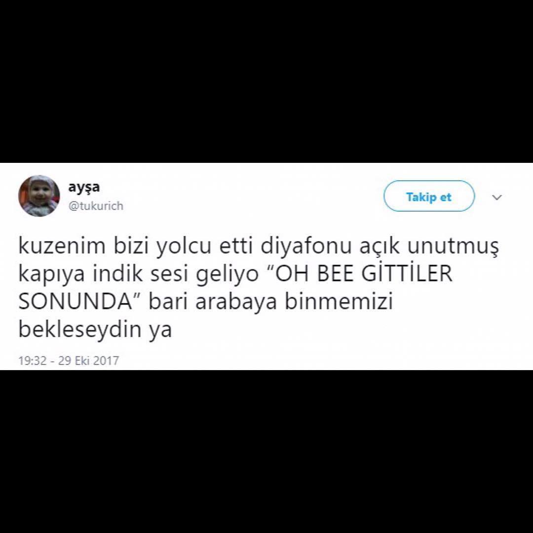 Kuzenim bizi yolcu...