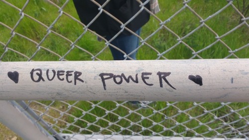 queergraffiti:❣ queer power ❣Oakland, California, USAsee more “queer power” graffiti 