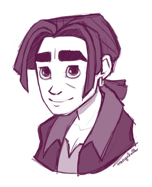 manyahello:  A scribble I did while watching one of my favourite underrated Disney films, Treasure Planet. The way they managed to blend 3D and 2D animation still boggles my mind. And its just a really fabulous movie. Seriously, watch it right now. 