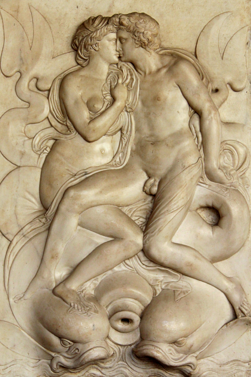 artthatgivesmefeelings:  Alpheus and Arethusa Ornamental relief for a fountainThe Bargello museum in Florence, Italy