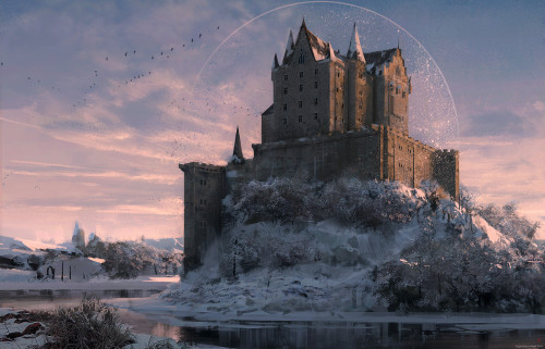 Winter CastleKonstantinos Skenteridis https://www.artstation.com/artwork/W2DZ3D