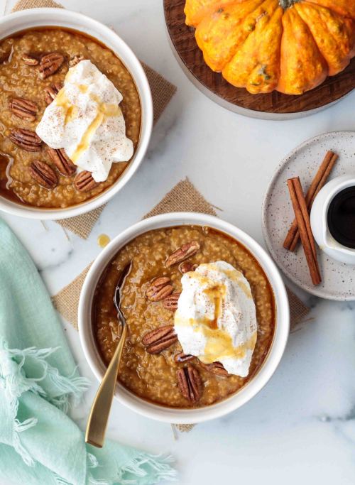 fullcravings:  Instant Pot Pumpkin Steel Cut Oats