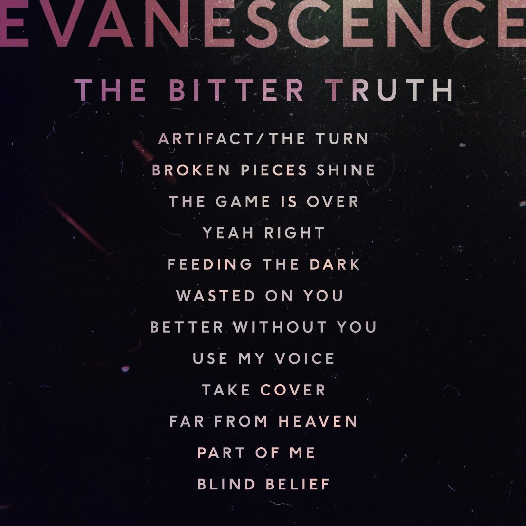 Evanescence Turkey Tumblr Blog Tumgir Evanescence have shared another new single from their upcoming album the bitter truth, which is due out on march 26. tumgir