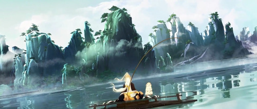 ca-tsuka:  Stills from Master Jiang and the Six Kingdoms, an upcoming chinese animated feature film. The trailer was animated by only 2 guys, Li Wei and Pei Fei. 