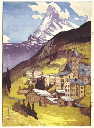 Hiroshi Yoshida 吉田 博 (1876 - 1950) - Matterhorn, Day and Night 1925