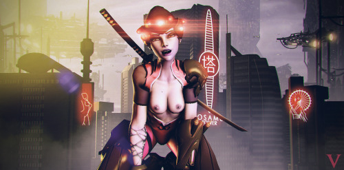 vaurrasfm:  I know this one isn’t naughty. I wanted to practice some more post-render effects. 