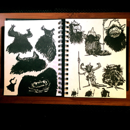 some Doodles made with ink